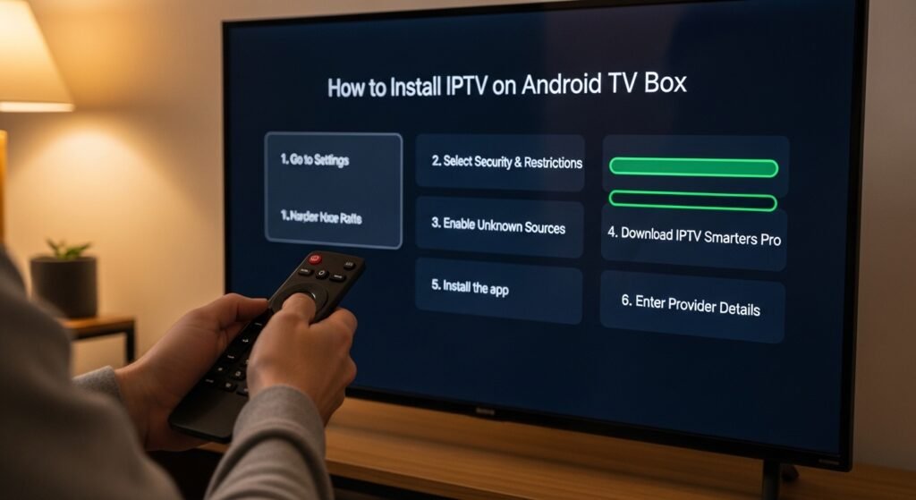 Installing IPTV on an Android TV box