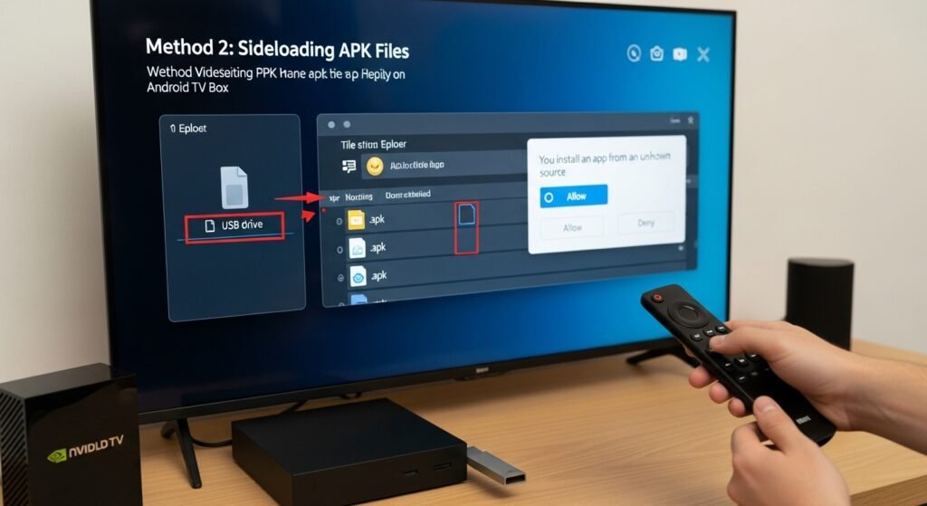 Method 2: Sideloading APK Files on Android TV Box