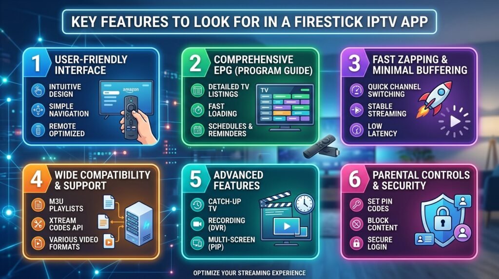 Key Features to Look for in a Firestick IPTV App