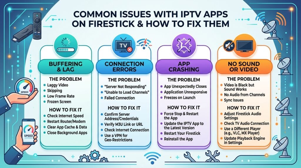 Common Issues with IPTV Apps on Firestick and How to Fix Them